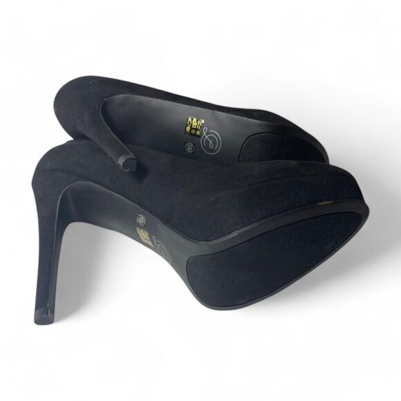 CHINESE LAUNDRY Los Angeles Wonder Black Suede Platform Pumps New! Size 10 - Picture 9 of 9